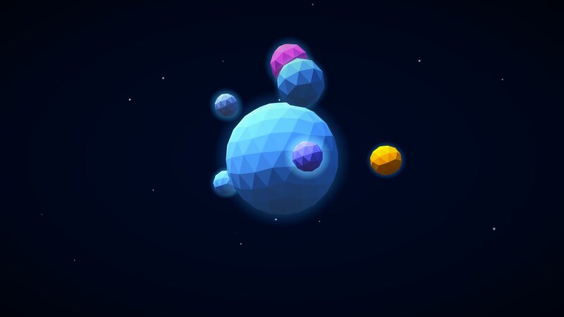 Geometric Spheres in Space — Blue