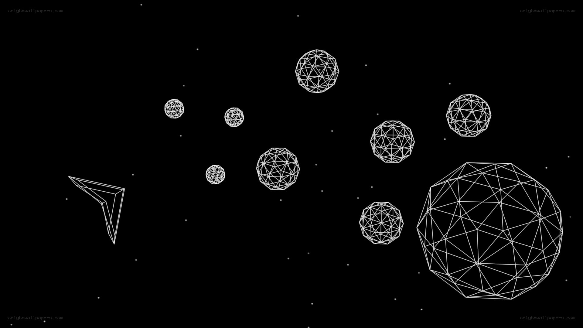 geometric spheres in space