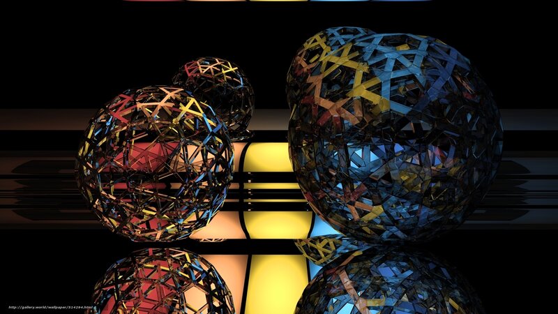 Geometric Spheres on Reflective Surface