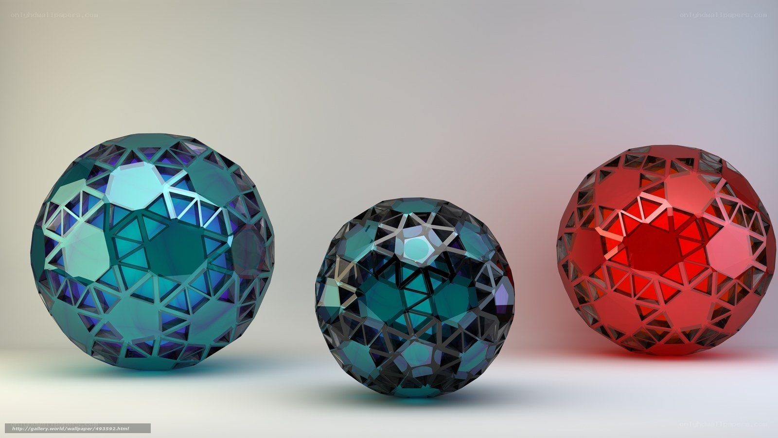Geometric spheres with faceted design