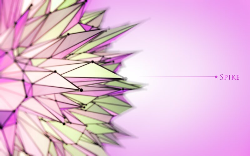Geometric Spike Structure — Purple