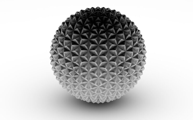 geometric spiky sphere