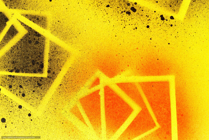 Geometric spray paint art