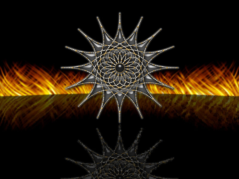 geometric star mandala