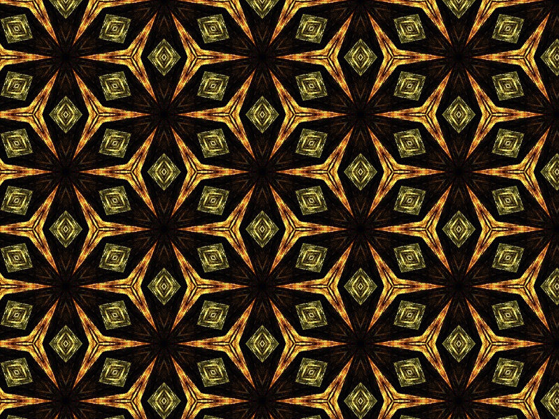 Geometric Star Pattern — Black