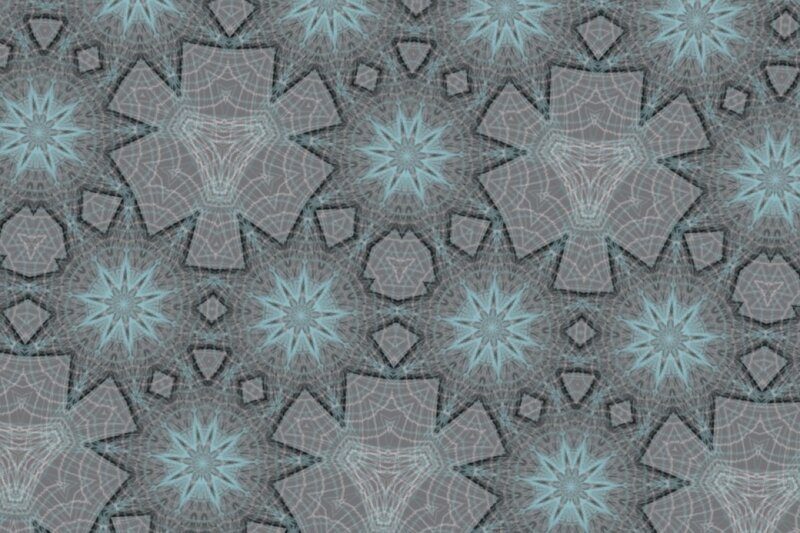 Geometric Star Pattern — Gray
