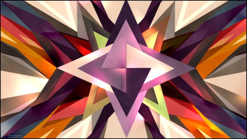 Geometric Star Pattern — Purple, Dynamic