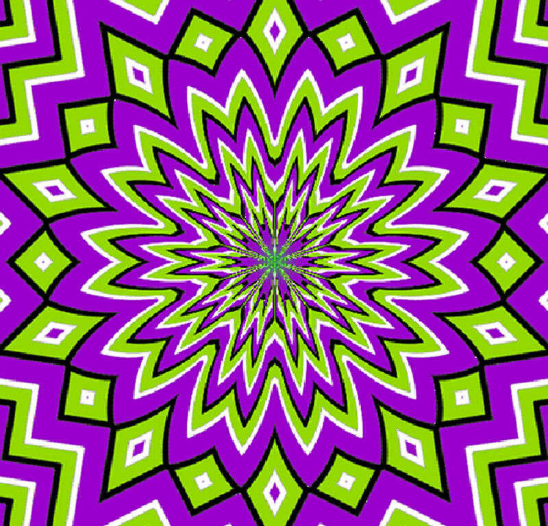 Geometric Star Pattern — Purple, Hypnotic