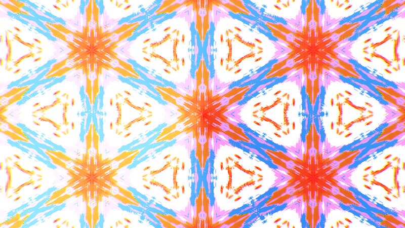 Geometric Star Pattern — White