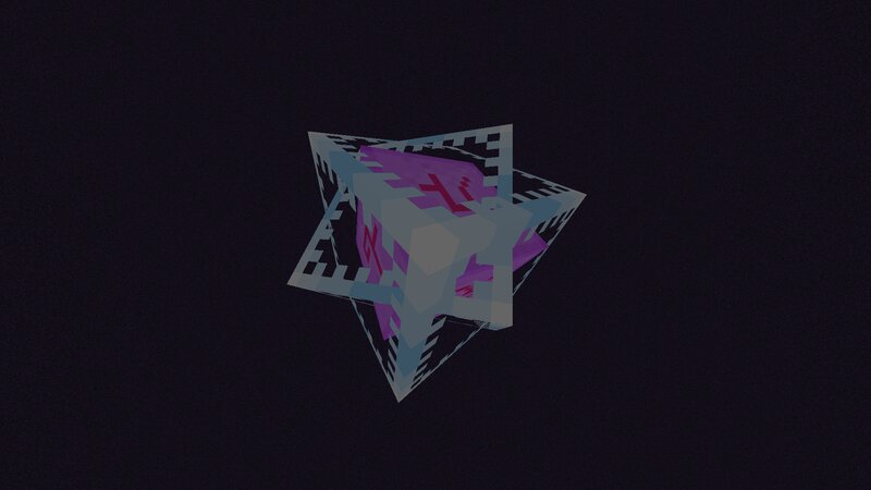 Geometric Star Shape — Black, Dark
