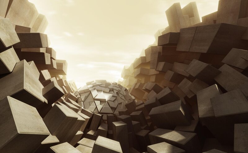 Geometric Stone Blocks