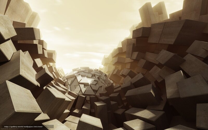 geometric stone tunnel