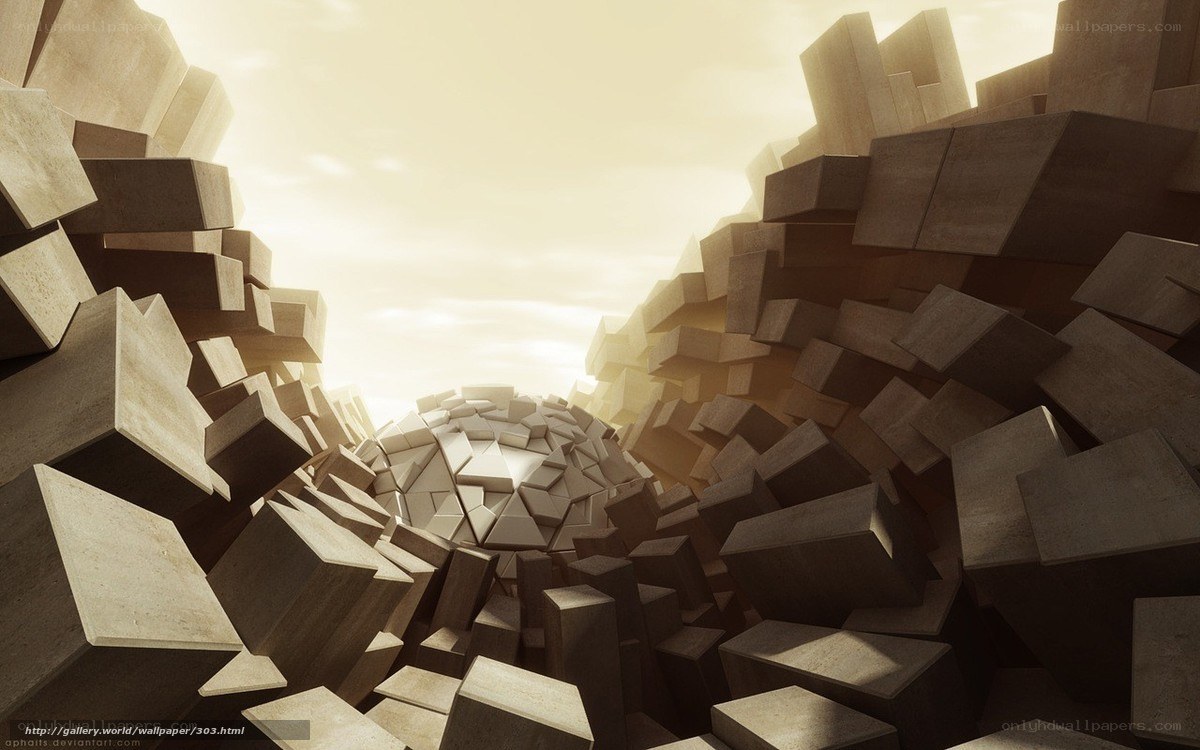 geometric stone tunnel
