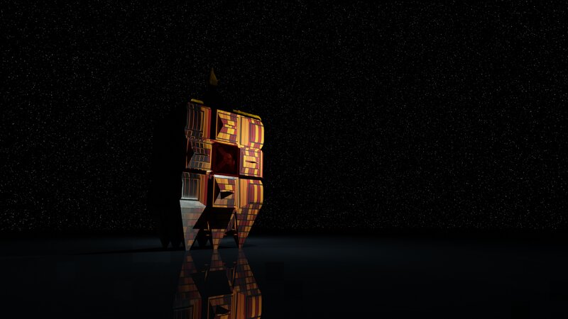 Geometric Structure in Space — Black, Dark