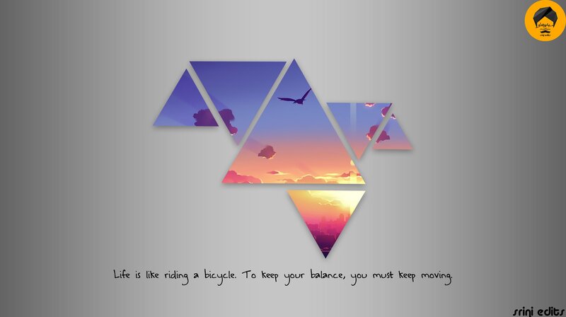Geometric Sunset Collage