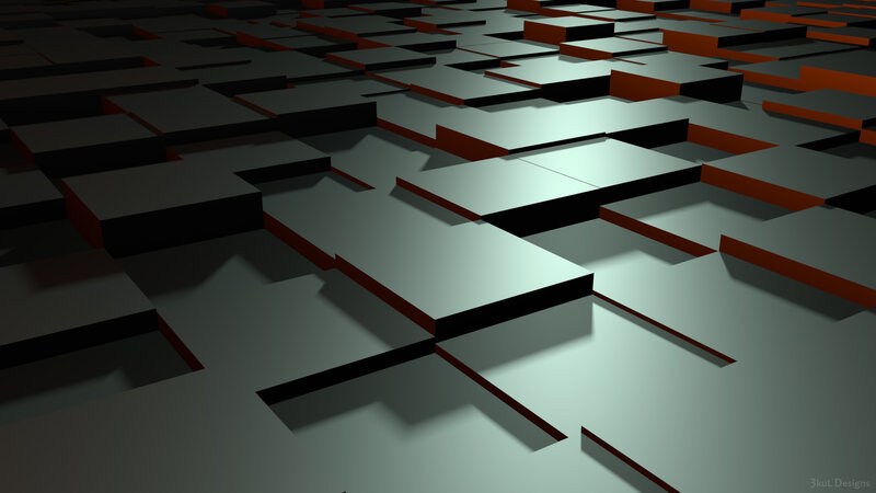 Geometric Tile Floor — Gray