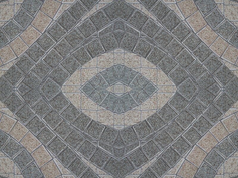 geometric tile floor pattern