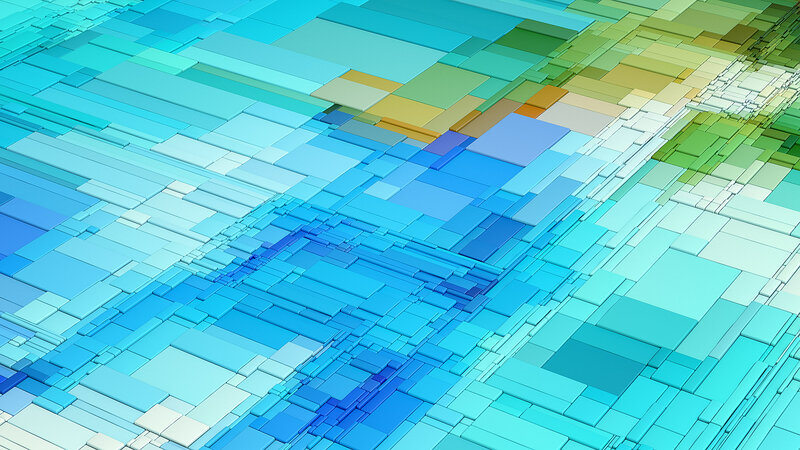 Geometric Tile Pattern — Blue, Calm, 3d Render