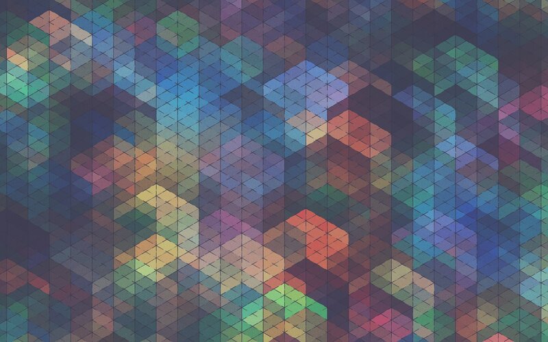 Geometric Tile Pattern — Blue, Calm, Abstract