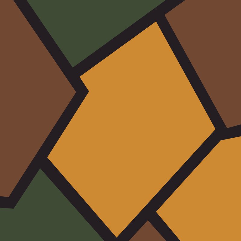 Geometric Tile Pattern — Brown
