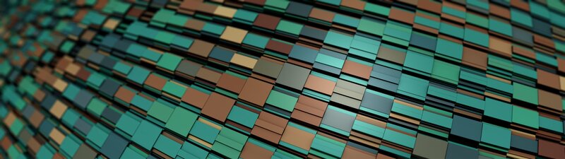 Geometric Tile Pattern — Teal, Abstract