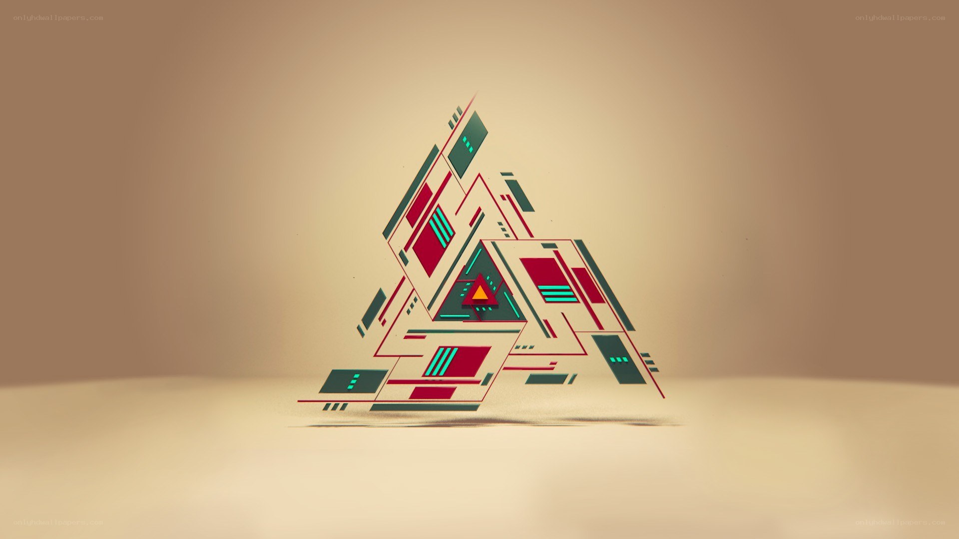 geometric triangle design