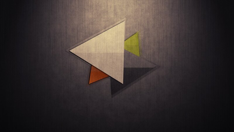 Geometric Triangle Design — Gray, Minimalist, Abstract