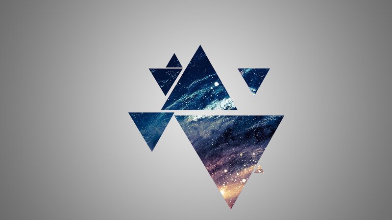 Geometric Triangle Design — Gray