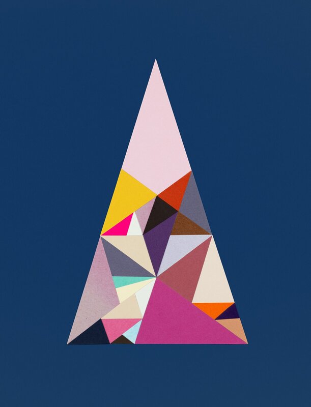 Geometric Triangle Pattern — Blue, Calm, Abstract, Triangles
