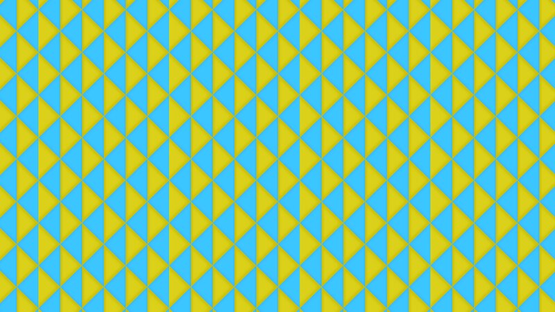Geometric Triangle Pattern — Blue, Calm, Abstract, Triangles, Yellow