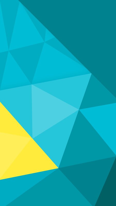 Geometric Triangle Pattern — Blue, Calm, Abstract, Yellow Triangle