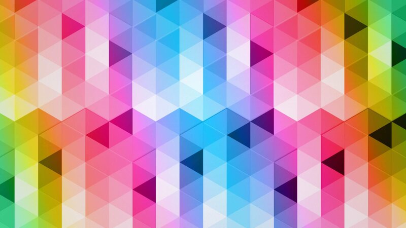 Geometric Triangle Pattern — Blue, Vibrant