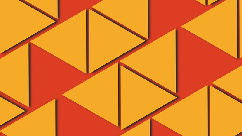 Geometric Triangle Pattern — Red, Dynamic, Abstract