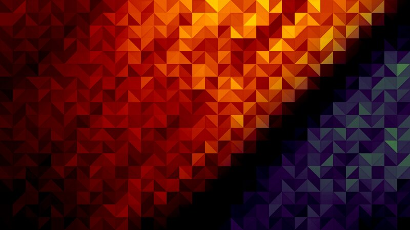 Geometric Triangle Pattern — Red, Dynamic