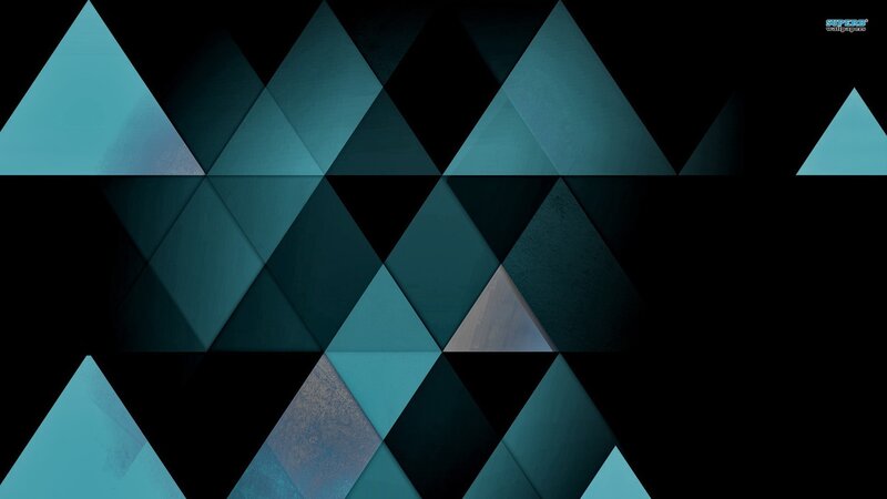 Geometric Triangle Pattern — Teal
