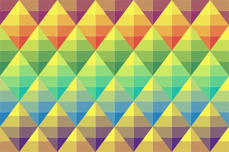 Geometric Triangle Pattern — Yellow, Calm