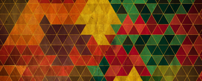 Geometric Triangle Pattern — Yellow, Vibrant