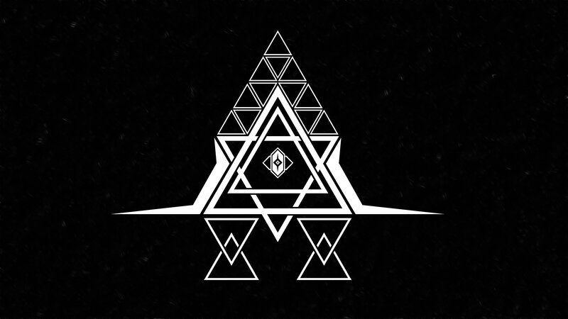 Geometric Triangle Symbol — Black
