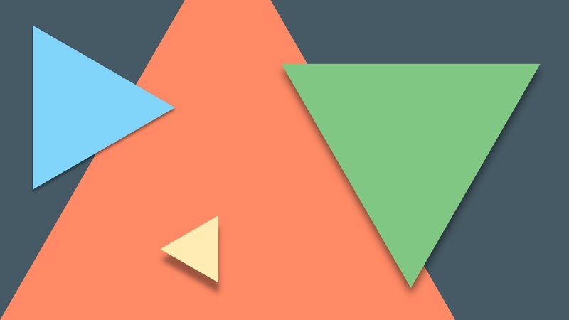 Geometric Triangles — Orange