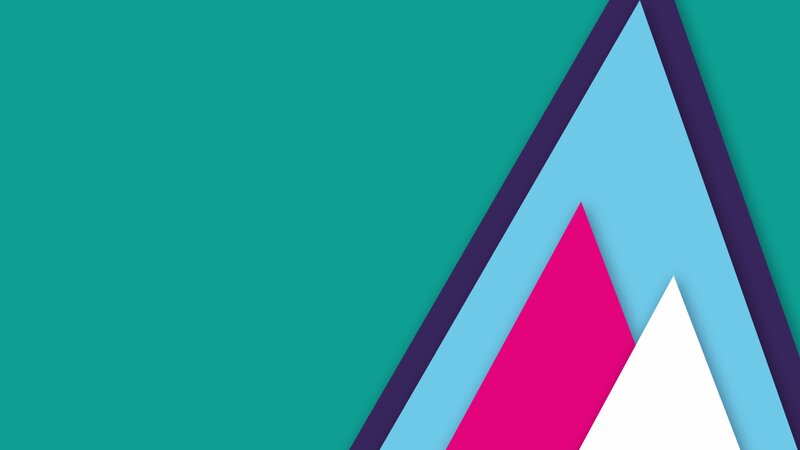 Geometric Triangles — Teal