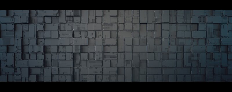 Geometric Wall Pattern — Gray, Dark