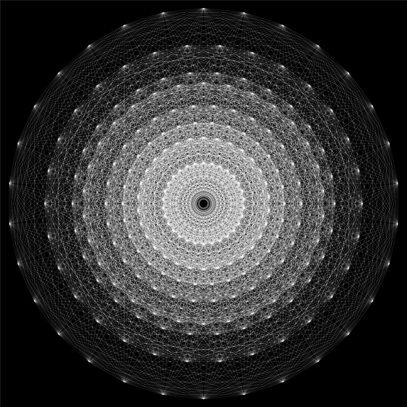 geometric web pattern