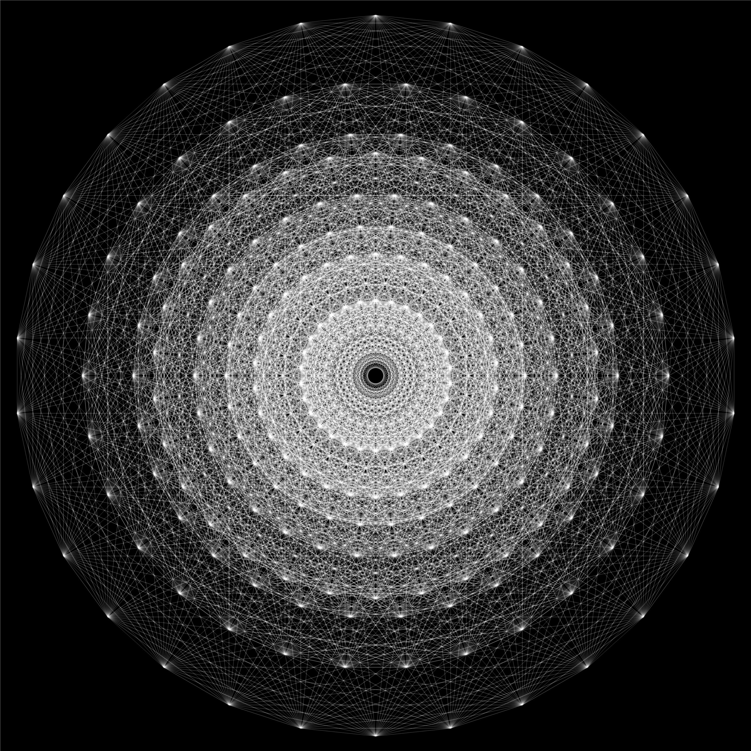 geometric web pattern