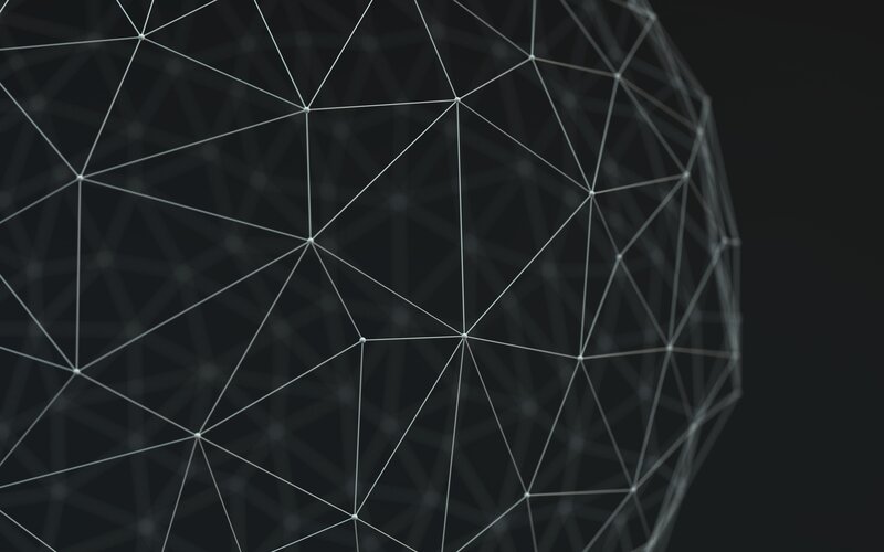 geometric wireframe sphere