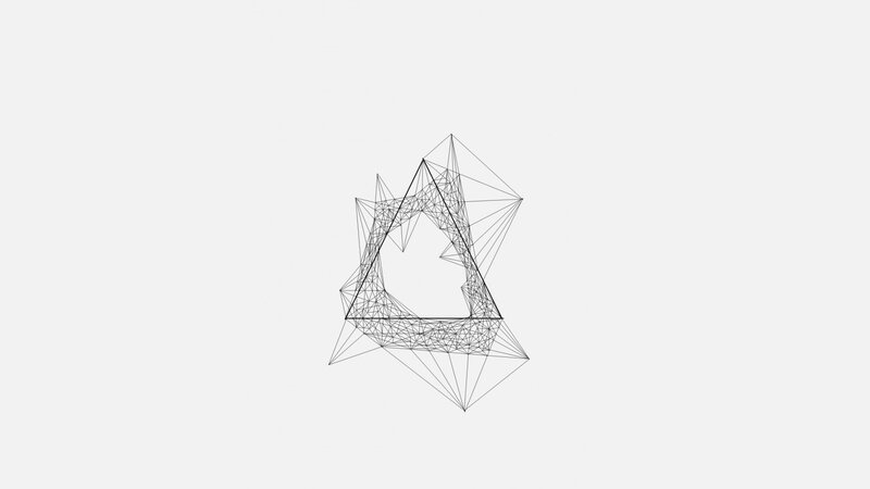 Geometric Wireframe Triangle