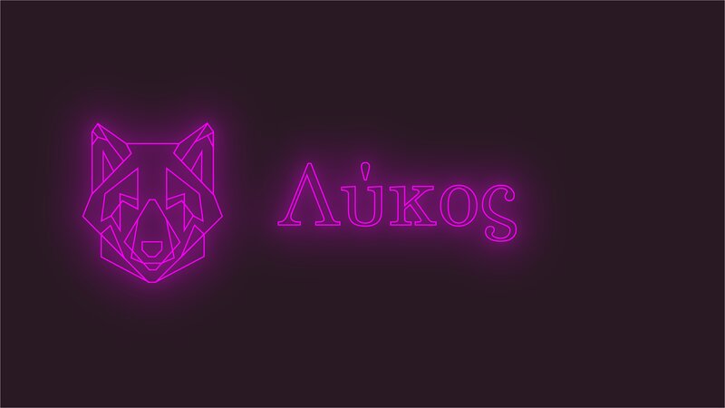 Geometric Wolf Head — Purple