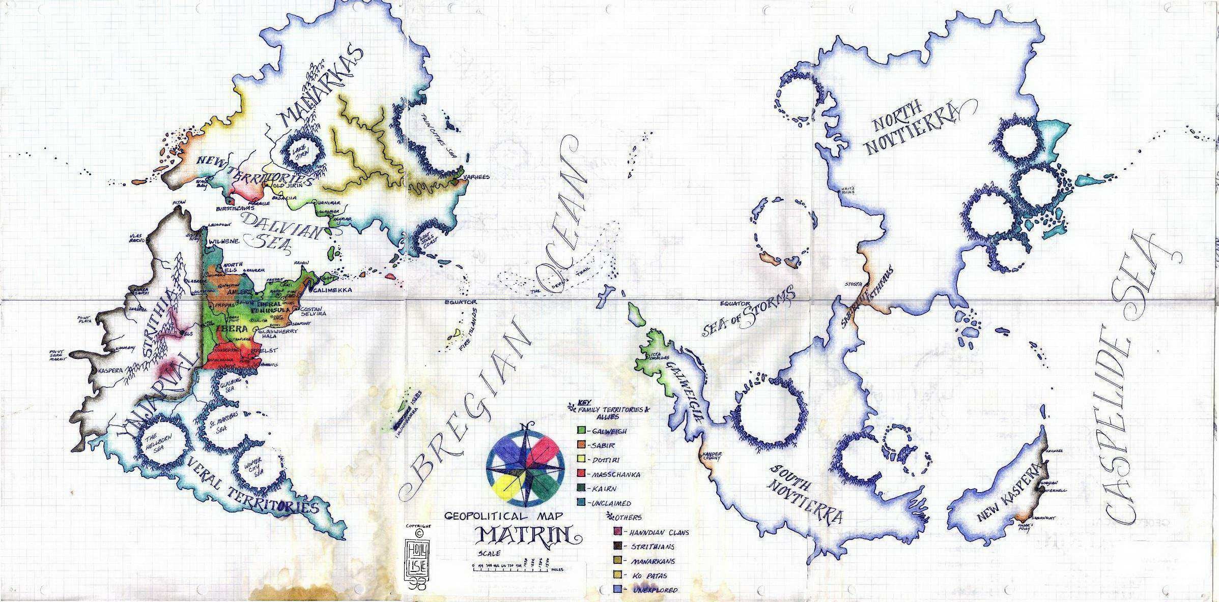 Geopolitical map of Matrin