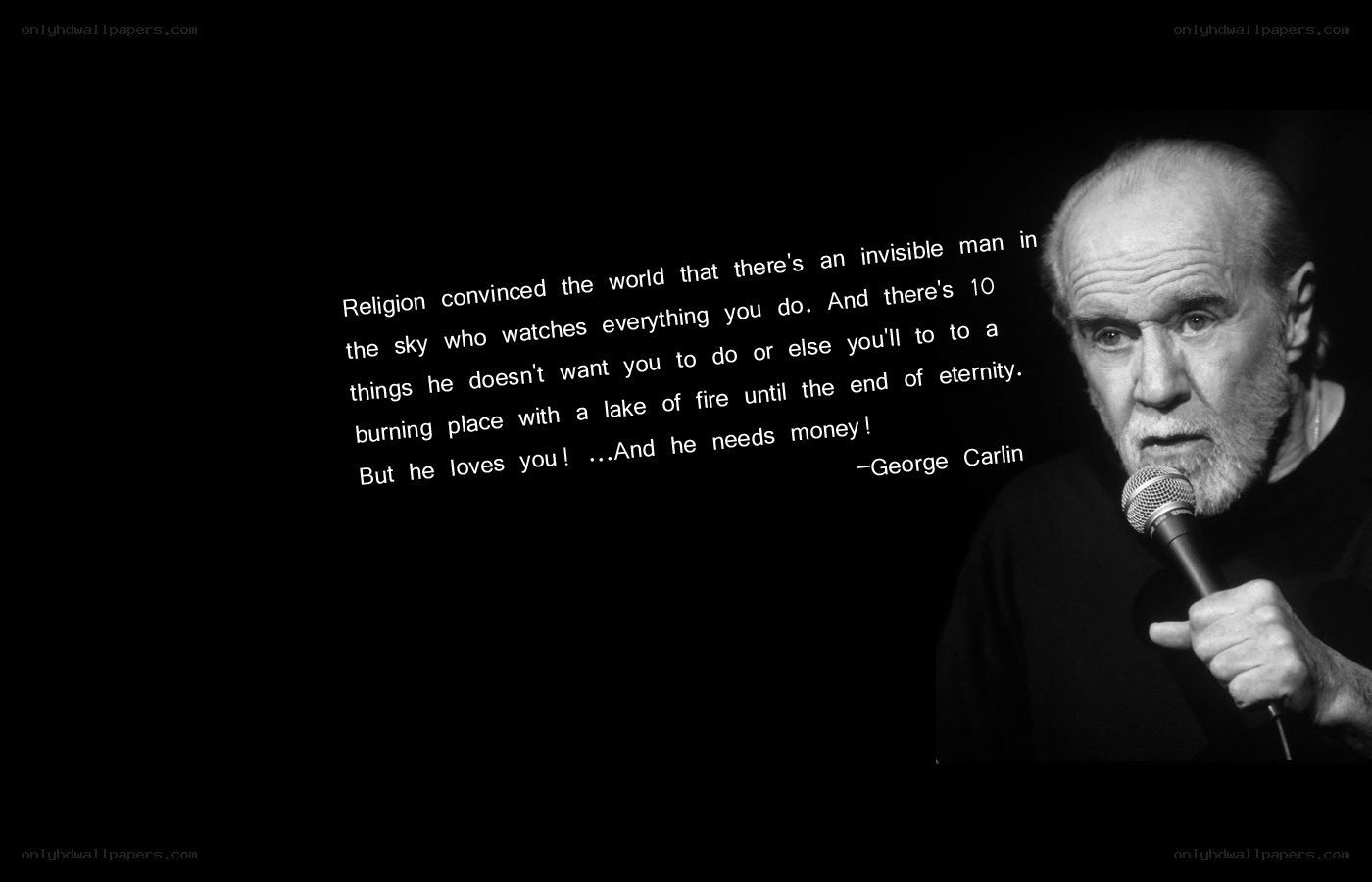 George Carlin on religion