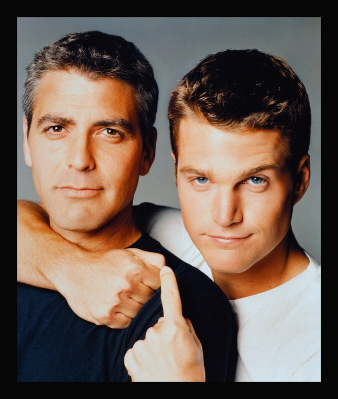 George Clooney and Chris O'Donnell portrait
