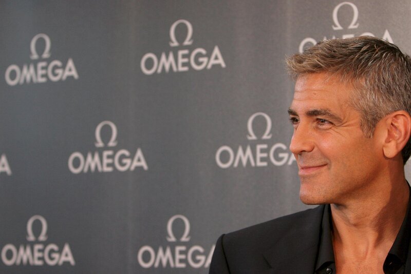 George Clooney in Suit — Black